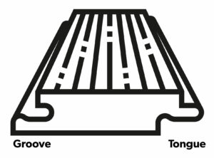 diagram of laminate tongue and groove