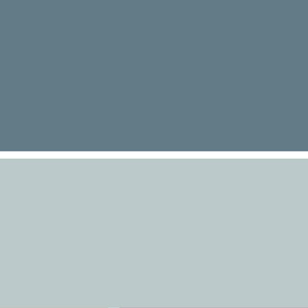 New Trends: Deeper wall colors for the Headboard Wall such as Philipsburg Blue HC-159 combined with the remaining walls in Smoke 2122-40