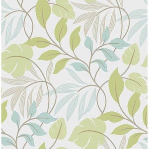 meadow blue green wallpaper swatch