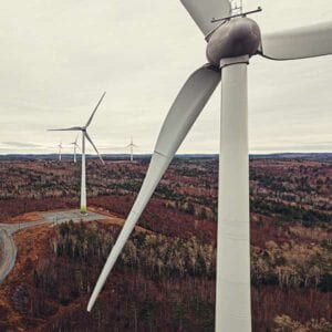 image of wind power turbines