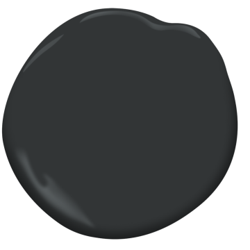 paint sample of black satin