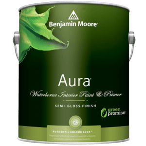 can of aura semi-gloss interior paint