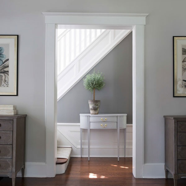 hallway painted with chelsea gray
