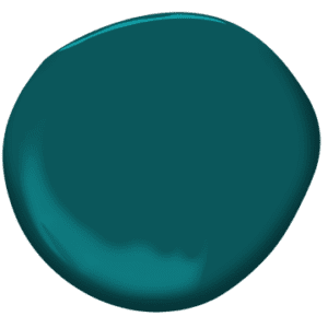 paint sample of beau green