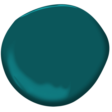 paint sample of beau green