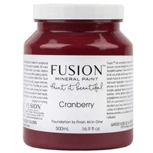 jar of cranberry fusion mineral paint