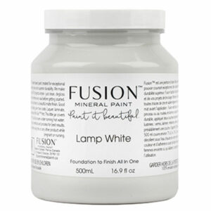 jar of fusion paint in lamp white